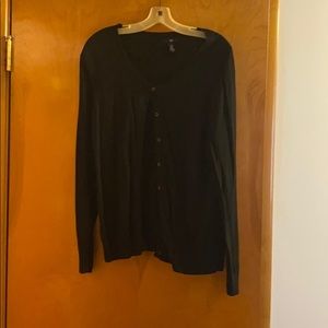 Long sleeve black cardigan